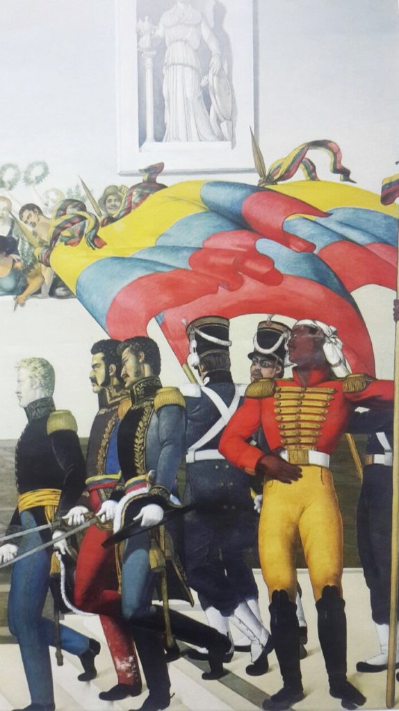 El Negro Primero, detalle del mural de la Nacionalidad, por Pedro Centeno Vallenilla