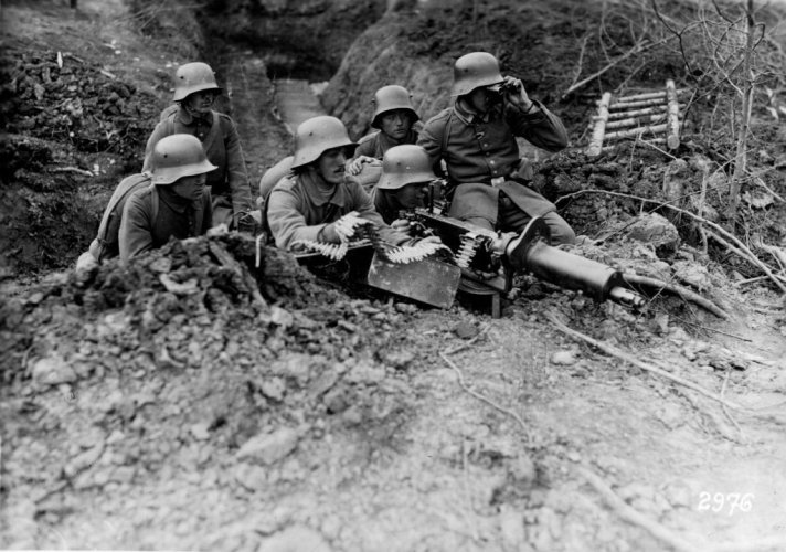 Nido alemán de ametralladoras, 1916